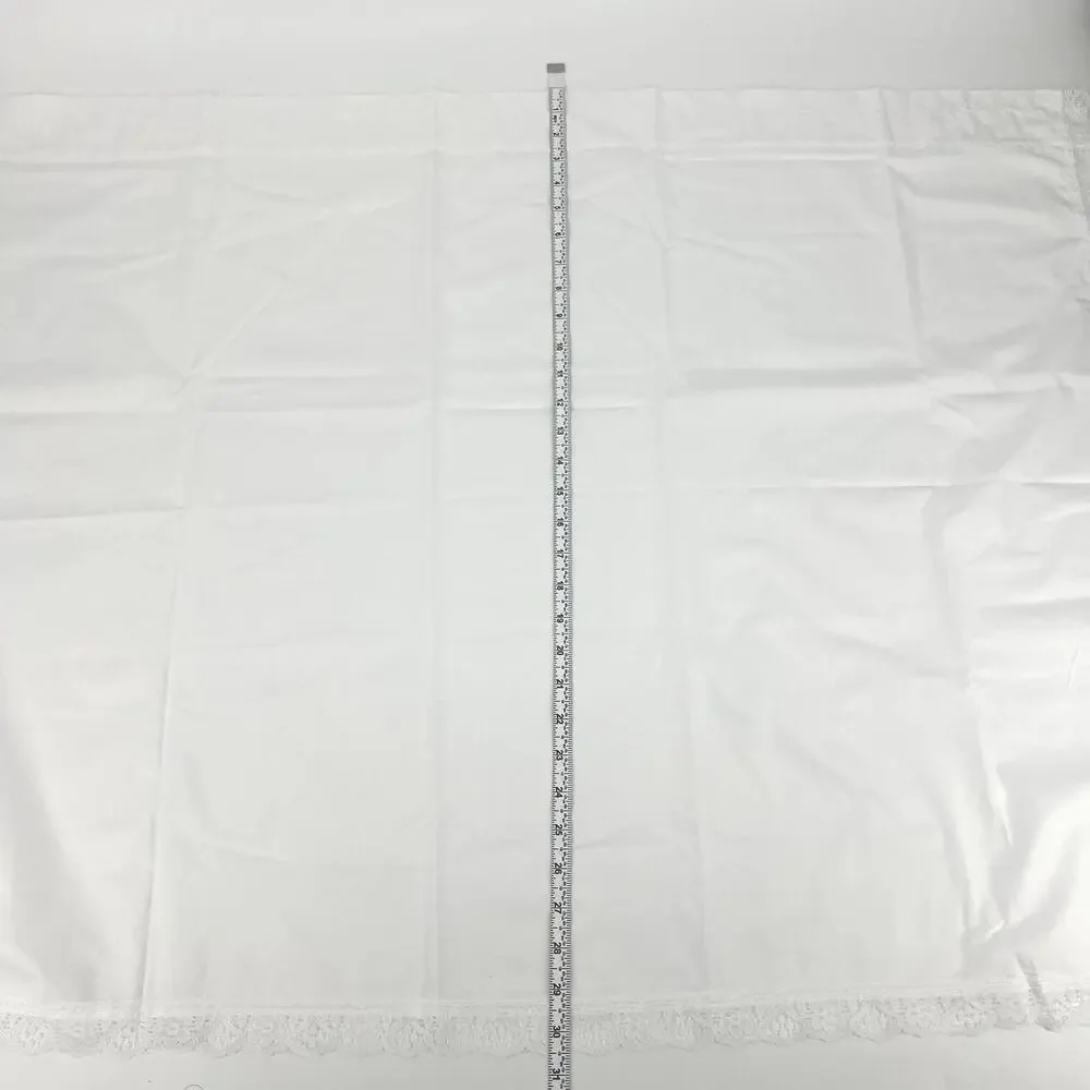 The Vermont Country Store 81030 Pocket Rod Tier Curtains (Pair) 44